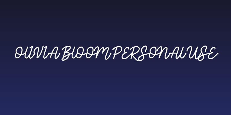 Olivia Bloom Personal Use Social Header