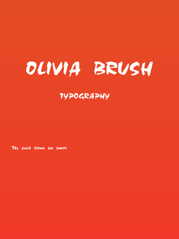 Olivia Brush Poster