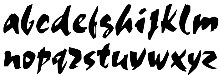 Olivia Brush Font LOWERCASE