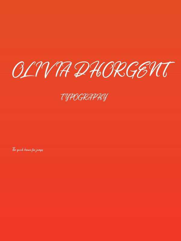 Olivia Dhorgent Poster