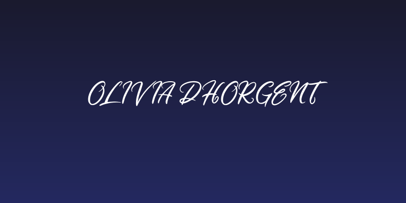 Olivia Dhorgent Social Header