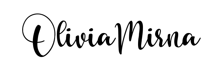 Olivia Mirna  font caratteri gratis