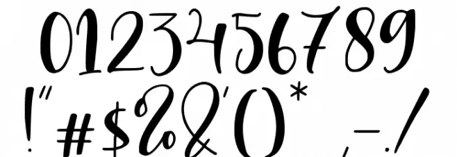 Olivia Mirna Font OTHER CHARS