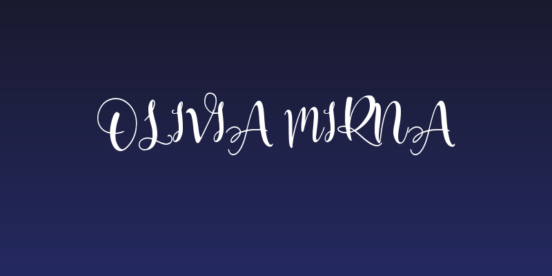 Olivia Mirna Social Header