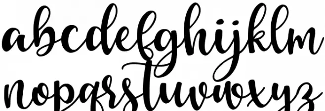 Olivia Mirna Schriftart Kleinbuchstaben