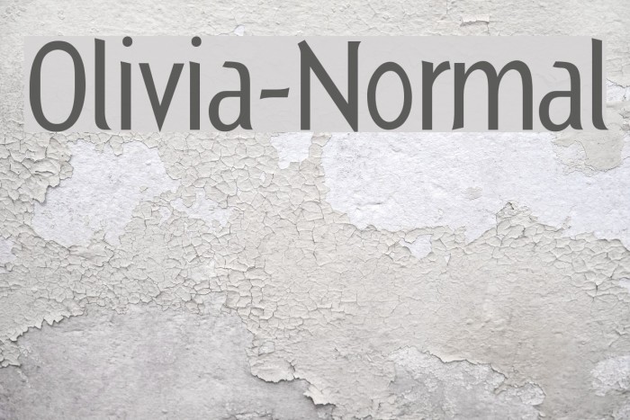 Olivia-Normal Font examples