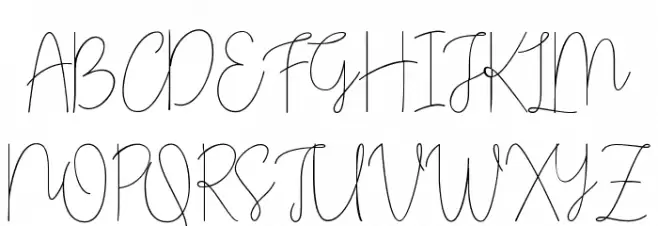 Olivia-Regular Font OTHER CHARS