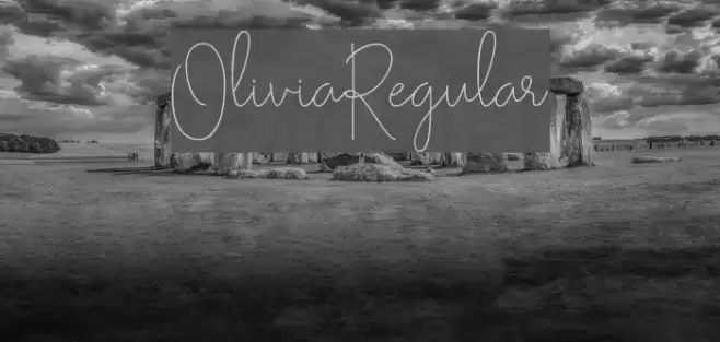 Olivia-Regular Font examples