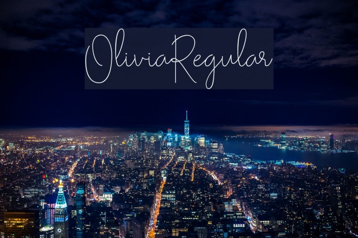 Olivia-Regular Font examples