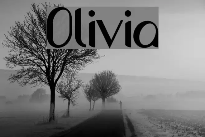 Olivia Font examples