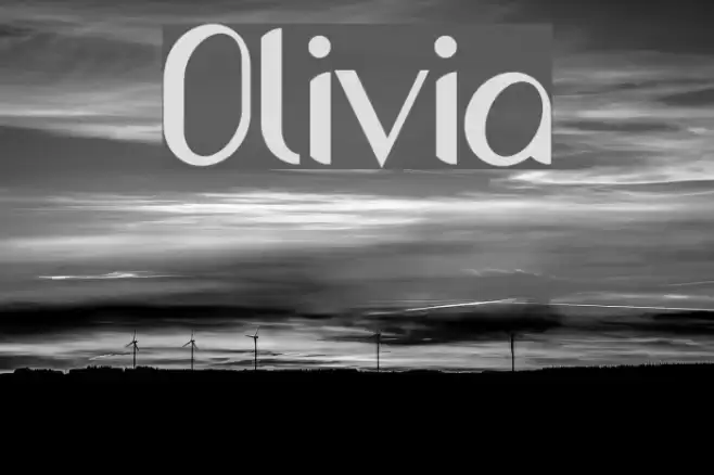 Olivia Font examples