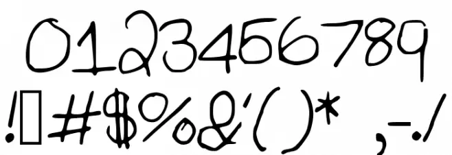 OliviaPalmieri Font OTHER CHARS