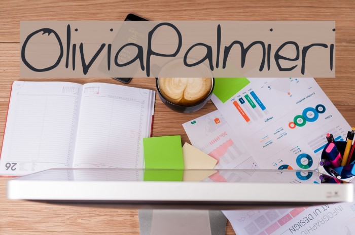 OliviaPalmieri Font examples