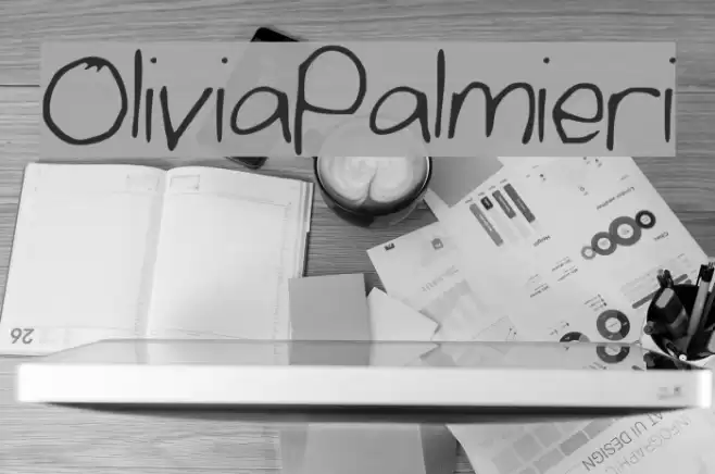 OliviaPalmieri Font examples
