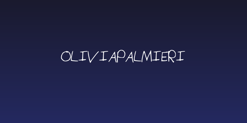 OliviaPalmieri Social Header