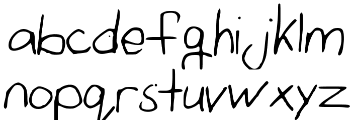 OliviaPalmieri Font LOWERCASE
