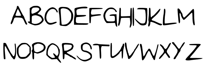 OliviaScript Font UPPERCASE