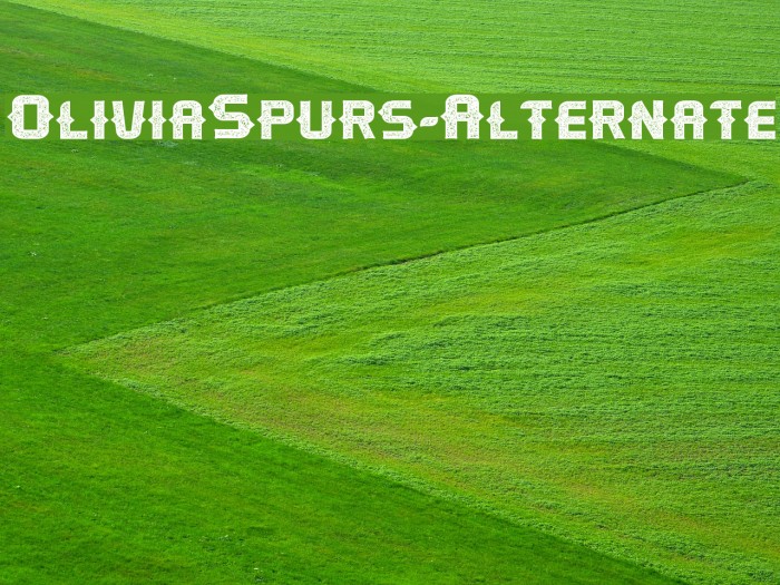 OliviaSpurs-Alternate फ़ॉन्ट examples