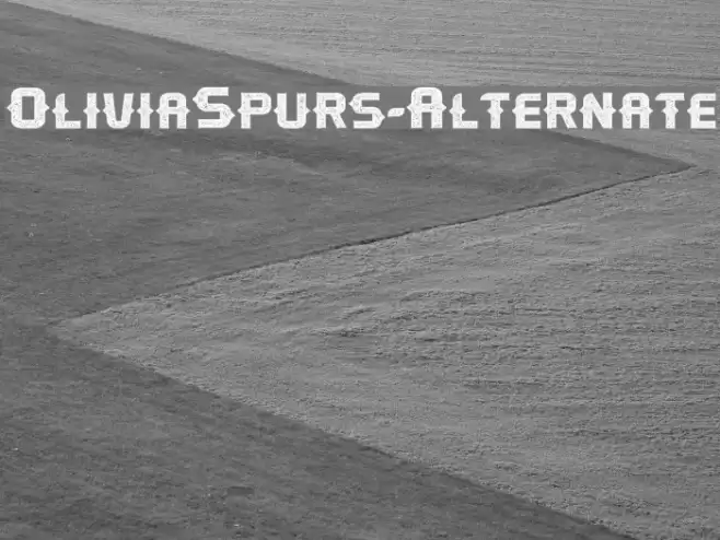 OliviaSpurs-Alternate Font examples