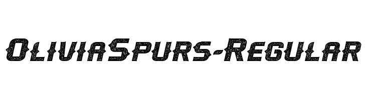 OliviaSpurs-Regular Schriftart