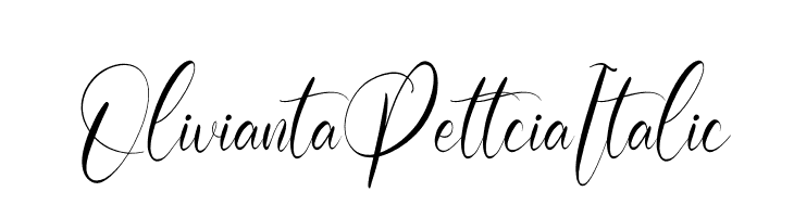 Olivianta Pettcia Italic  لخطوط تنزيل