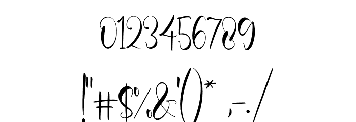 Olivianta Pettcia Font OTHER CHARS
