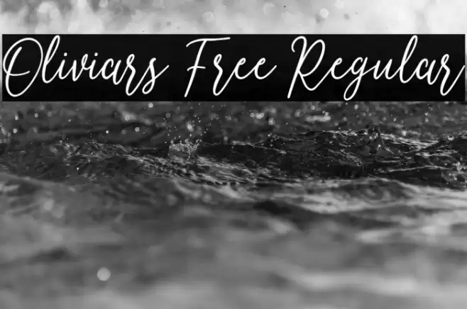 Oliviars Free Regular Font examples