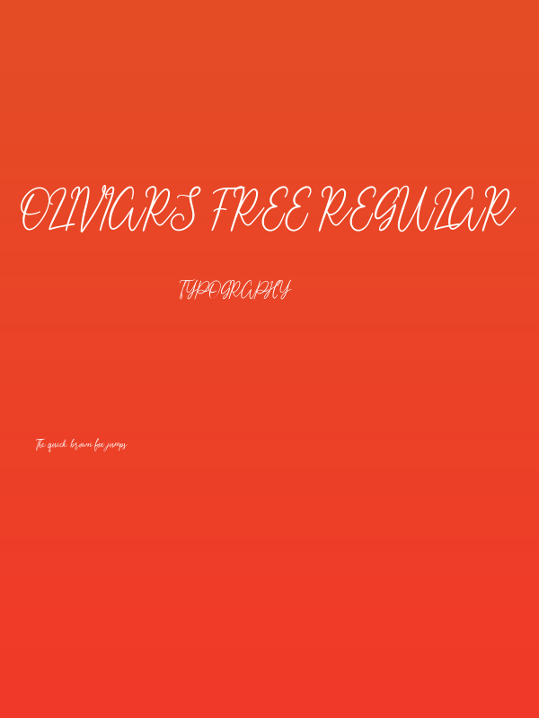 Oliviars Free Regular Poster