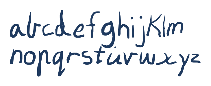 Olivia's Writing Lowercase