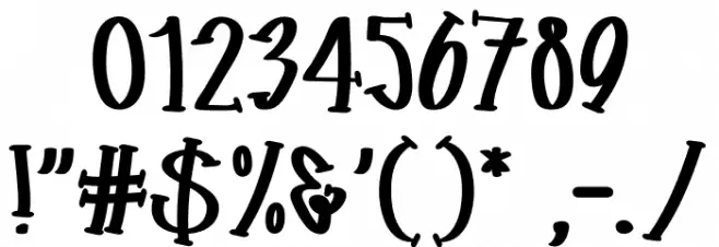 Oliviaslab Font OTHER CHARS