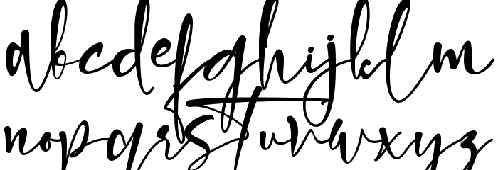 Olliffia Font LOWERCASE