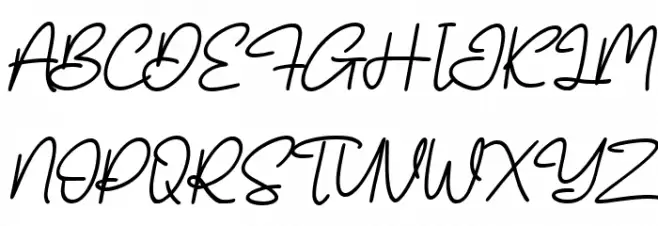 Olliverya フォント 大文字