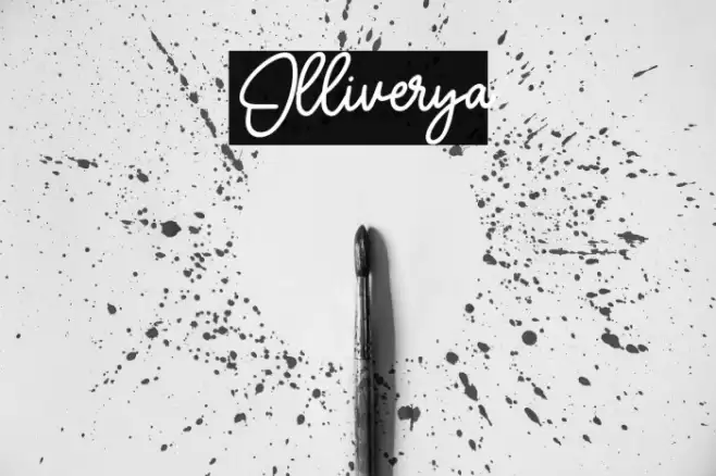 Olliverya Шрифта examples