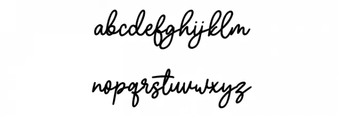 Olliverya フォント 小文字