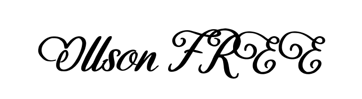 Ollson FREE  フリーフォントのダウンロード