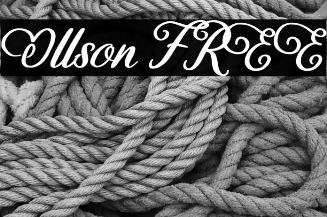 Ollson FREE Font examples