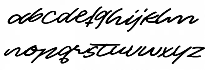 Ollus Schriftart Kleinbuchstaben
