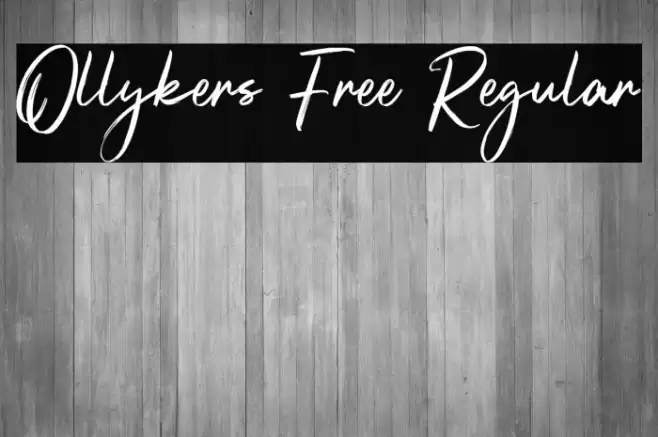 Ollykers Free Regular Font examples