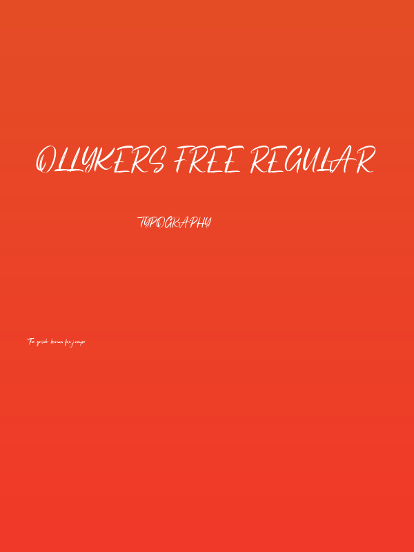 Ollykers Free Regular Poster