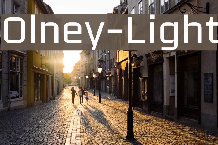 Olney-Light Font examples