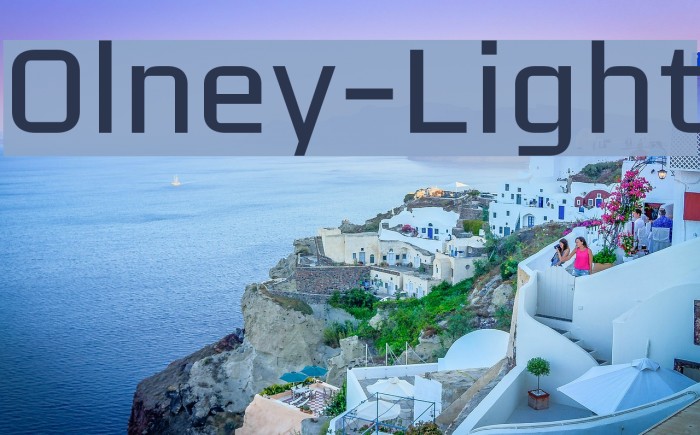Olney-Light Font examples