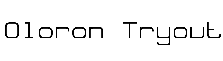 Oloron Tryout  les polices de caractères gratuit tlcharger