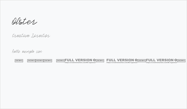 Olster Business Card