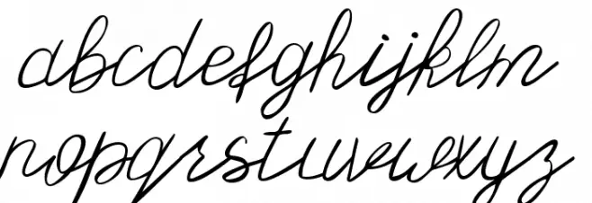 Olster Font LOWERCASE