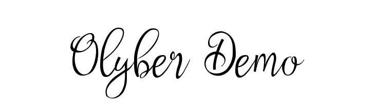 Olyber Demo  font caratteri gratis