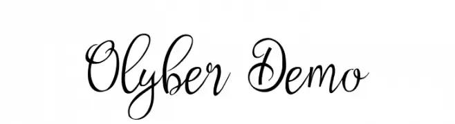 Olyber Demo  नि: शुल्क फ़ॉन्ट्स डाउनलोड