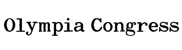 Olympia Congress Font