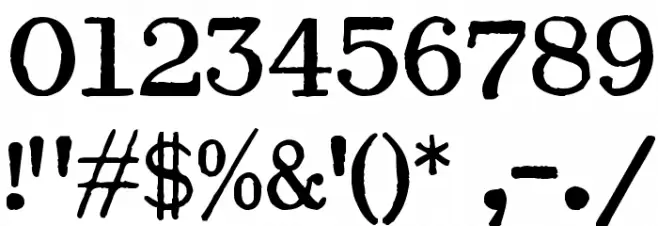 Olympia Congress Font OTHER CHARS