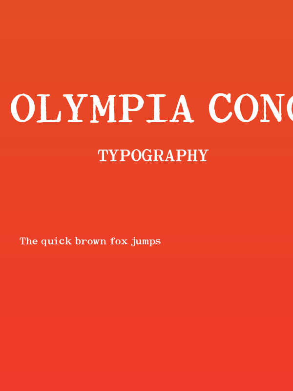 Olympia Congress Poster