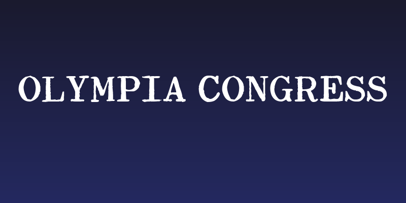 Olympia Congress Social Header